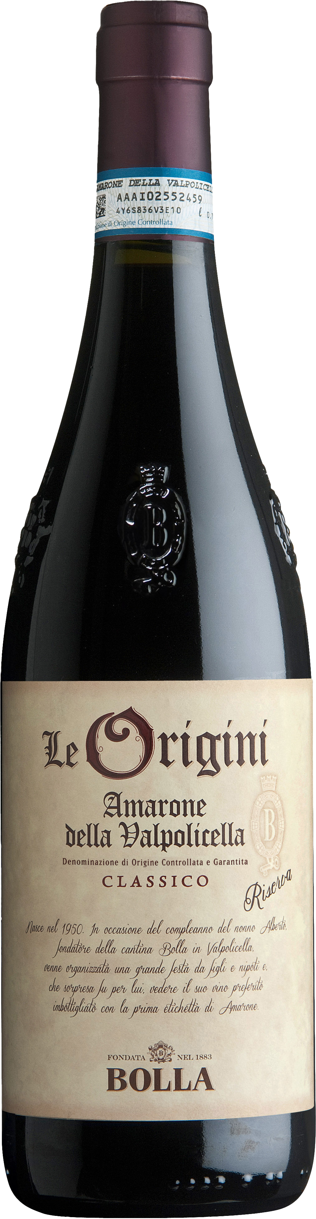 BOLLA ORIGIN AMARO 15.5% 75x6